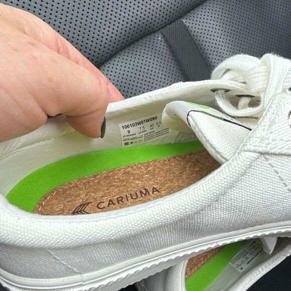 Cariuma Women’s OCA LOW off-white Canvas Shoes Size 9 NEW - Picture 5 of 7